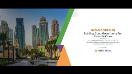 Embedded thumbnail for Building Good Governance for Liveable Cities
